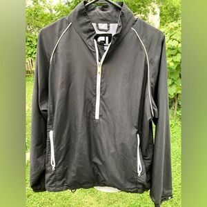 FootJoy Women’s Golf Performance Jacket 1/2 Zip Pullover Black FJ Stretch